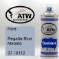 Preview: Ford, Regatta Blue Metallic, 37 / 6112: 400ml Sprühdose, von ATW Autoteile West.